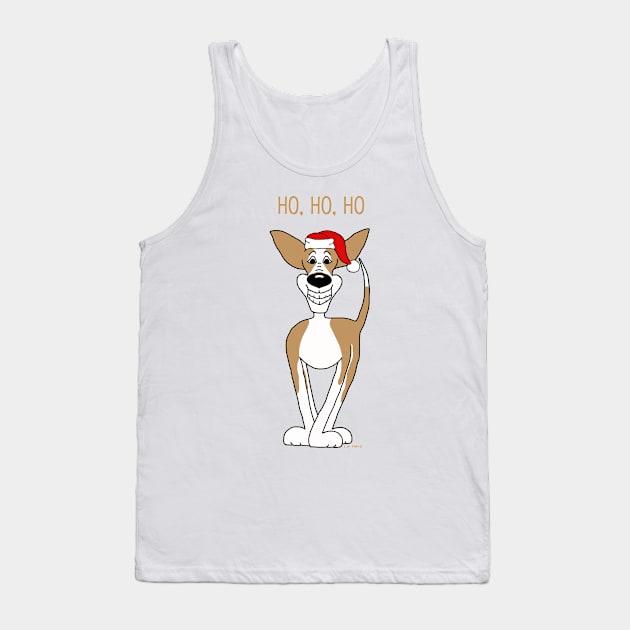 Podenco Santa Claus Tank Top by LivHana